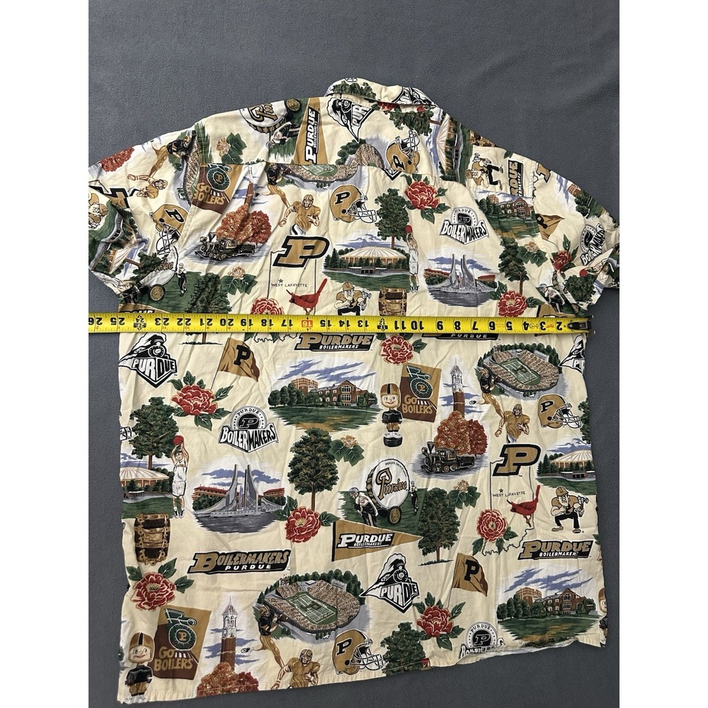 Reyn Spooner Hawaiian Shirt XL Purdue University Boilermakers College Football - Picture 5 of 7